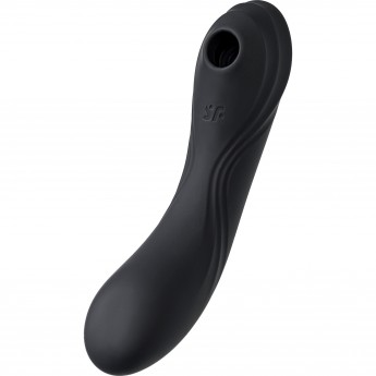 Вакуум-волновой бесконтактный стимулятор клитора SATISFYER Curvy Trinity 4, силикон, чёрный Вакуум-волновой бесконтактный стимулятор клитора SATISFYER Curvy Trinity 4, силикон, чёрный